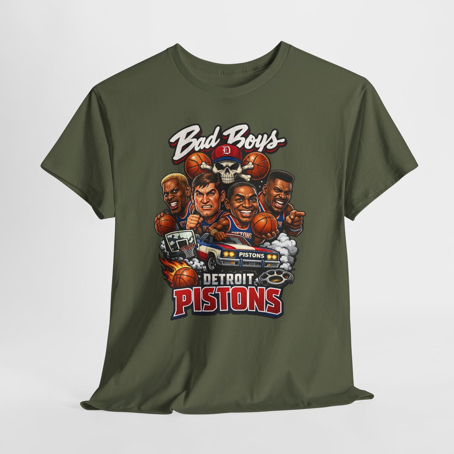 Detroit Pistons "Bad Boys" T-Shirt — Vintage Basketball Team Tee