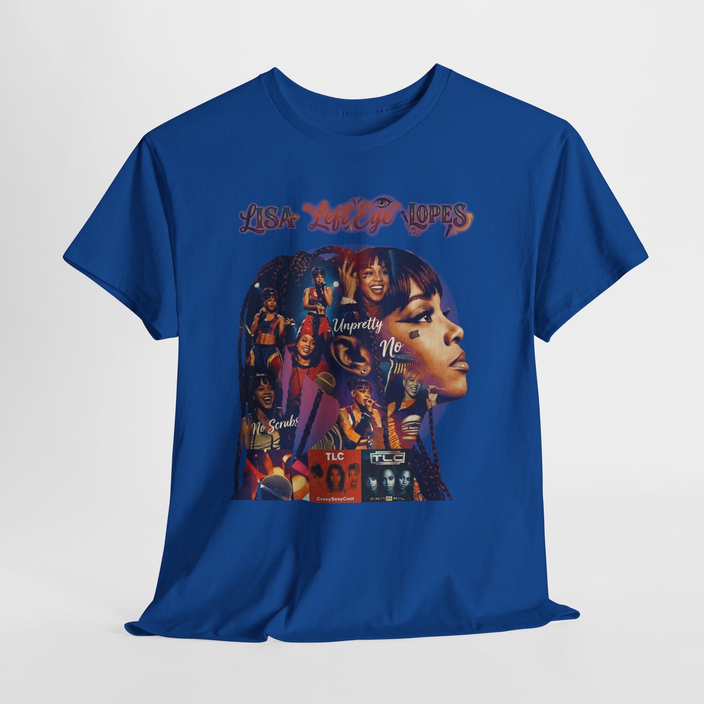 Lisa 'Left Eye' Lopes Tribute T-Shirt — Retro Collage Hip-Hop Tee