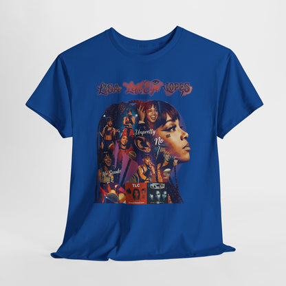 Lisa 'Left Eye' Lopes Tribute T-Shirt — Retro Collage Hip-Hop Tee
