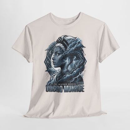 Storm Goddess Graphic Tee — Sci‑Fi Portrait T-Shirt
