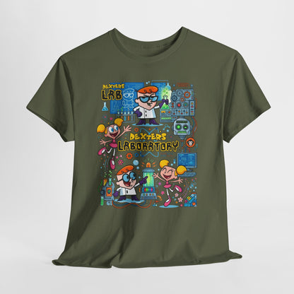 Dexter’s Laboratory Cartoon Tee — Retro Kids’ Science Lab Graphic T-Shirt