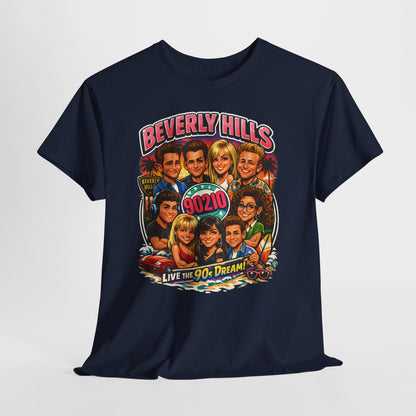 90s TV Cast Graphic Tee — 'Beverly Hills 90210' Retro Reunion Shirt