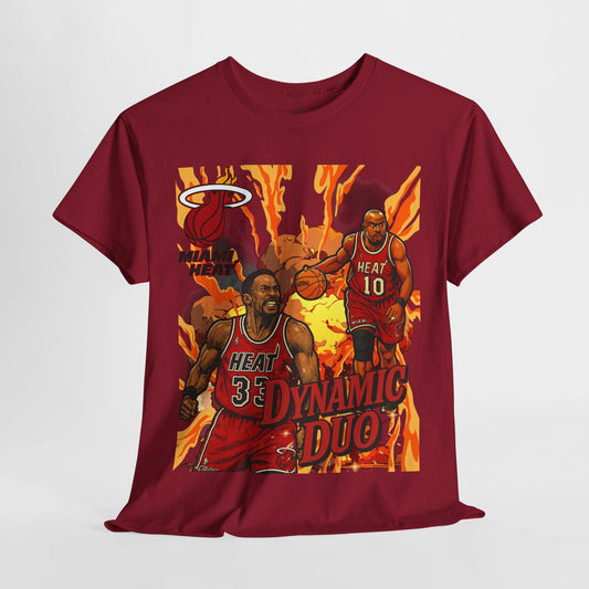 Miami Heat Dynamic Duo Unisex Tee, Basketball Fan Shirt, Sports Tee, Graphic T-Shirt, Gift for Sports Lovers, Game Day Apparel