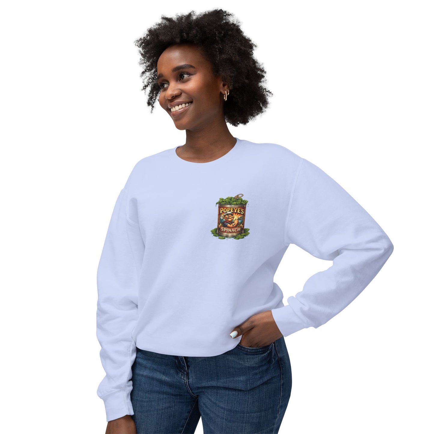 Popeye Graphic Crewneck Sweatshirt — "I Yam What I Yam" Vintage Sailor Tee