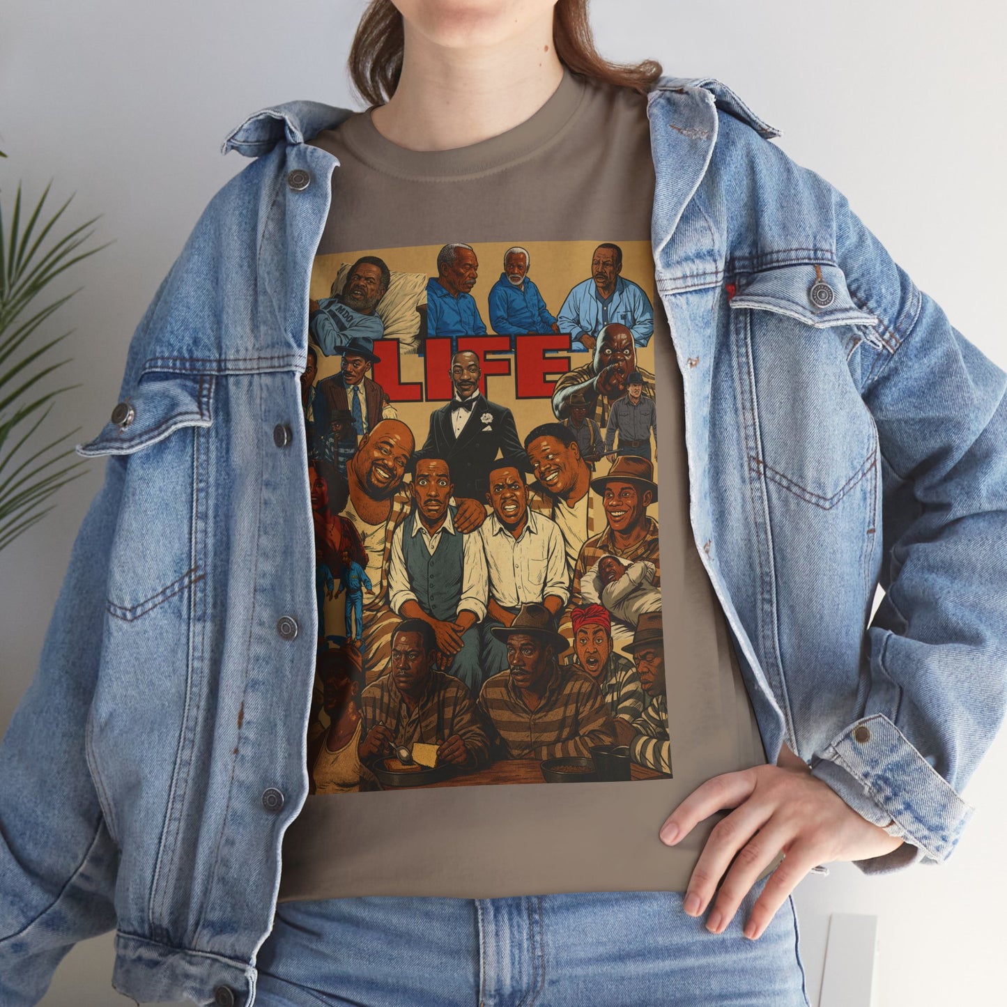 Retro Life Graphic Tee, Unisex Heavy Cotton T-Shirt, Vintage Style Shirt, Casual Wear, Unique Gift Idea