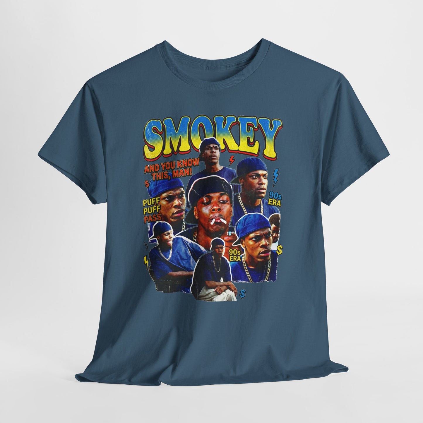Smokey Collage T-Shirt — Retro Movie Tribute Tee