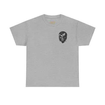 Punisher Graphic Tee — Skull Logo Front & The Punisher Portrait Back