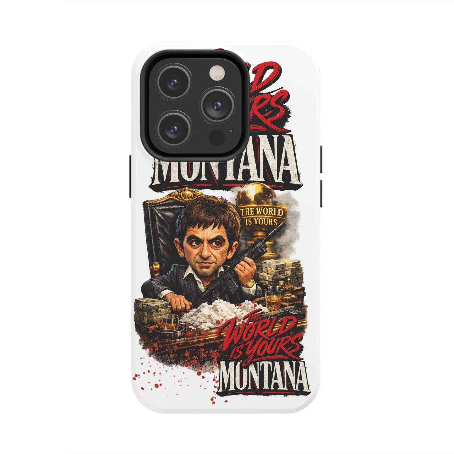 Tony Montana "The World Is Yours" Vintage Caricature Tough Phone Case