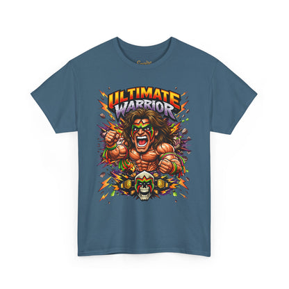 Ultimate Warrior Graphic Tee — Retro Wrestling Mascot T-Shirt
