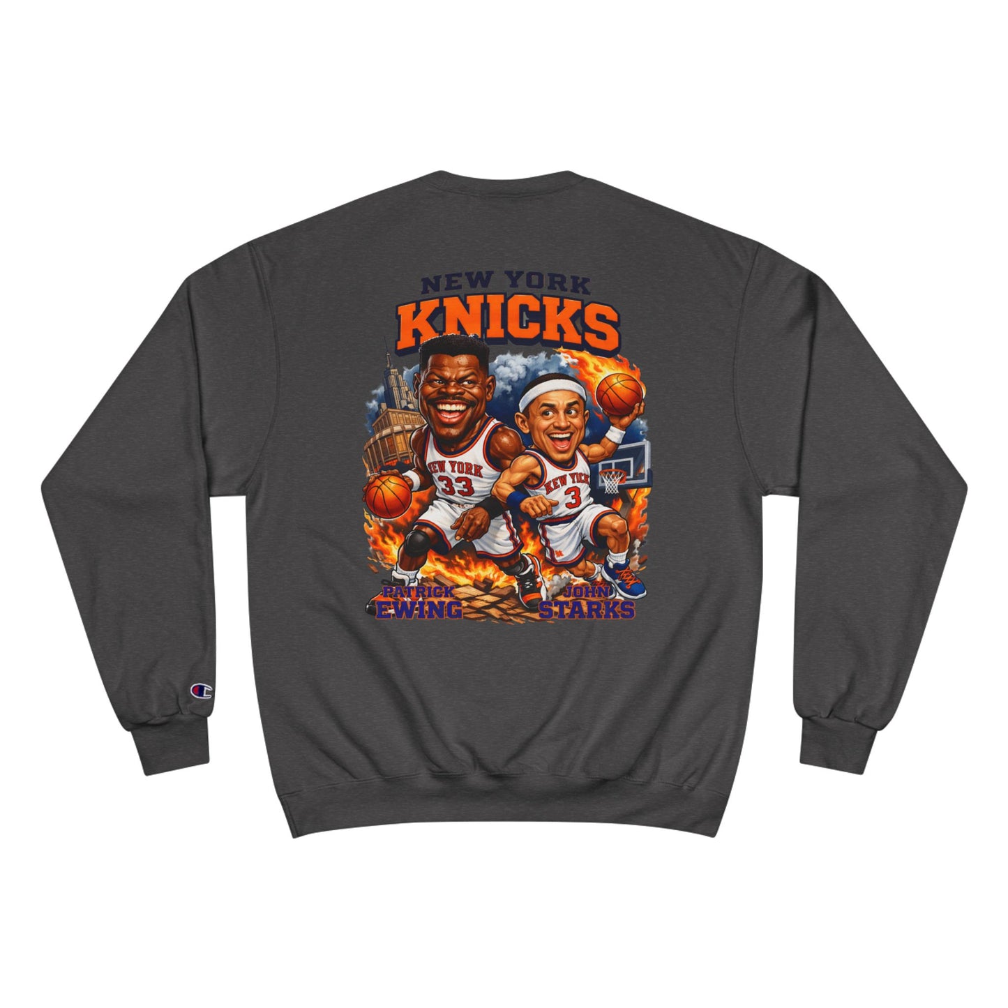 Champion X Empire New Your Knicks Legends Caricature Sweatshirt