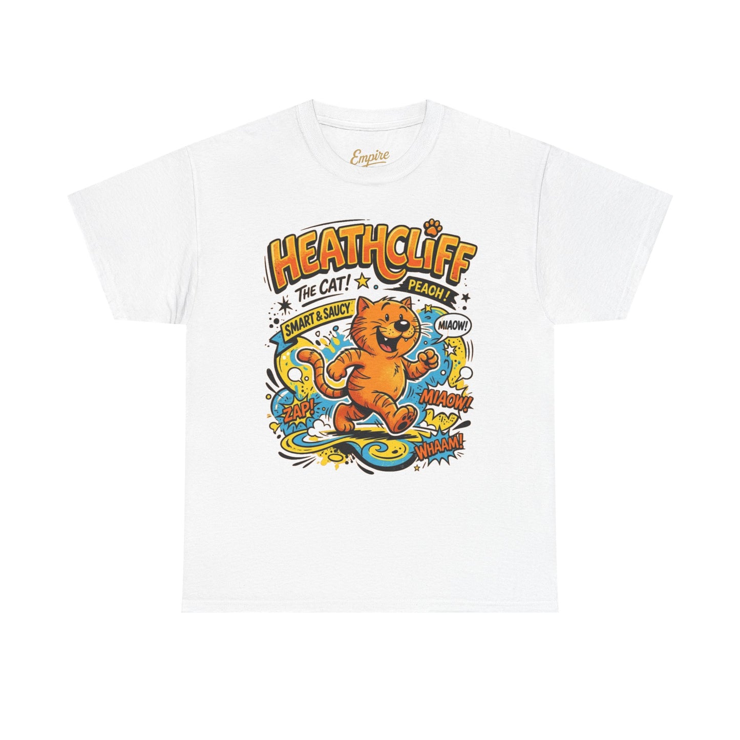 Heathcliff Retro Cat T-Shirt — Vintage Cartoon Graphic Tee