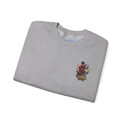 Gambit & Rogue Graphic Crewneck Sweatshirt — X-Men Comic Retro Art