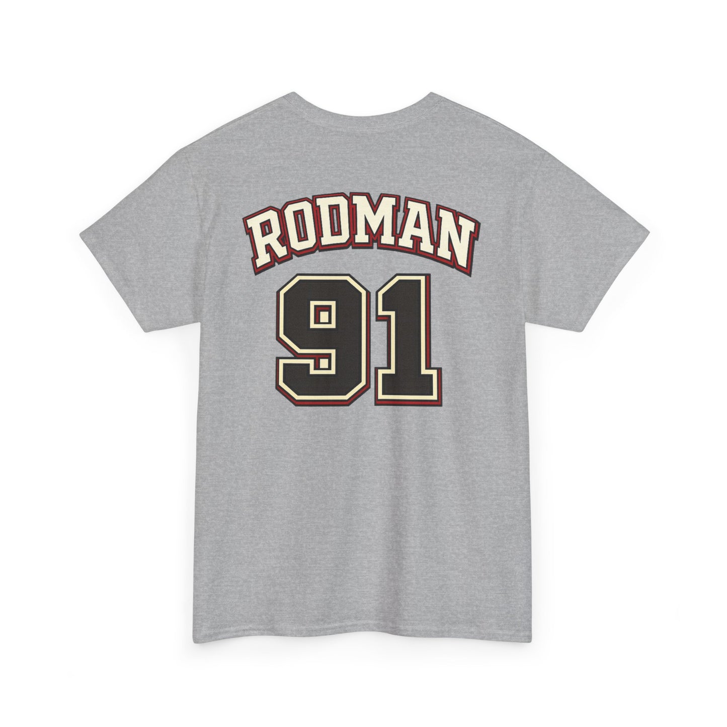 Dennis Rodman 91 Basketball T-Shirt — Vintage Chicago Bulls Jersey Tee