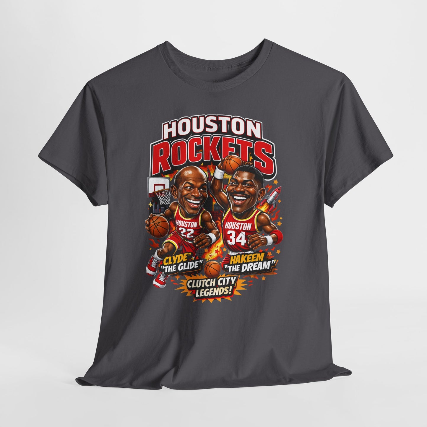 Houston Rockets 'The Glide and The Dream'| Vintage Sports Shirt, Basketball Gift, Retro Sports Tee, Casual Wear, Fan Apparel