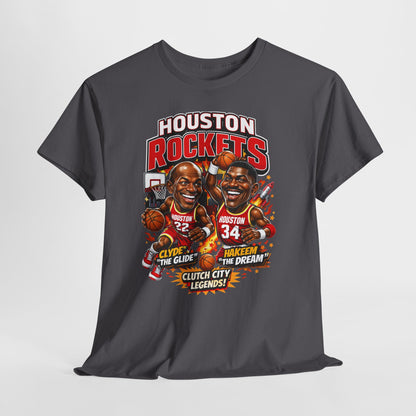 Houston Rockets 'The Glide and The Dream'| Vintage Sports Shirt, Basketball Gift, Retro Sports Tee, Casual Wear, Fan Apparel