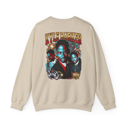 Crewneck Sweatshirt — 'Kyle Barker 90s' Vintage TV Sitcom Tribute Graphic