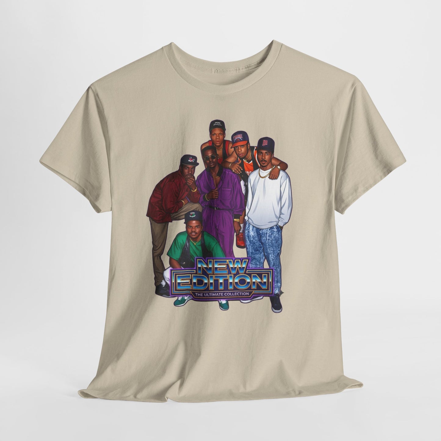 Vintage New Edition Graphic Tee – "The Ultimate Collection" Retro Portrait T-Shirt
