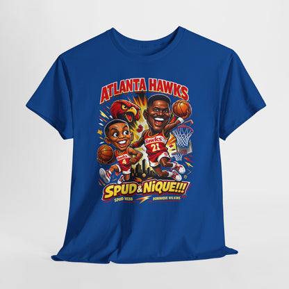 Atlanta Hawks 'Spud & Nique' Graphic Tee — Retro Basketball Fans Shirt