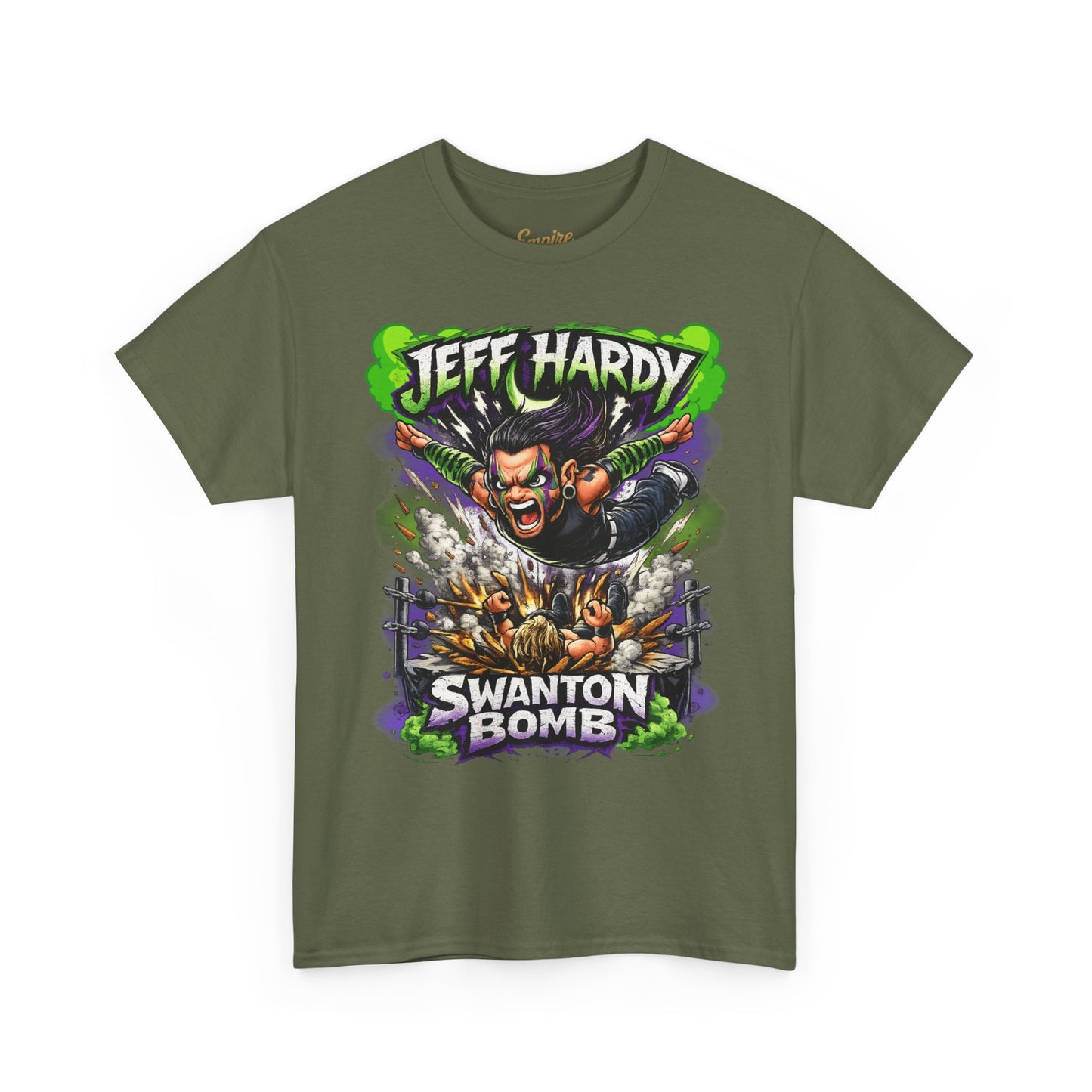 "Swanton Bomb" Graphic Tee — Pro Wrestler Vintage-Style Wrestling Shirt