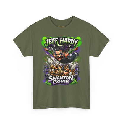 "Swanton Bomb" Graphic Tee — Pro Wrestler Vintage-Style Wrestling Shirt