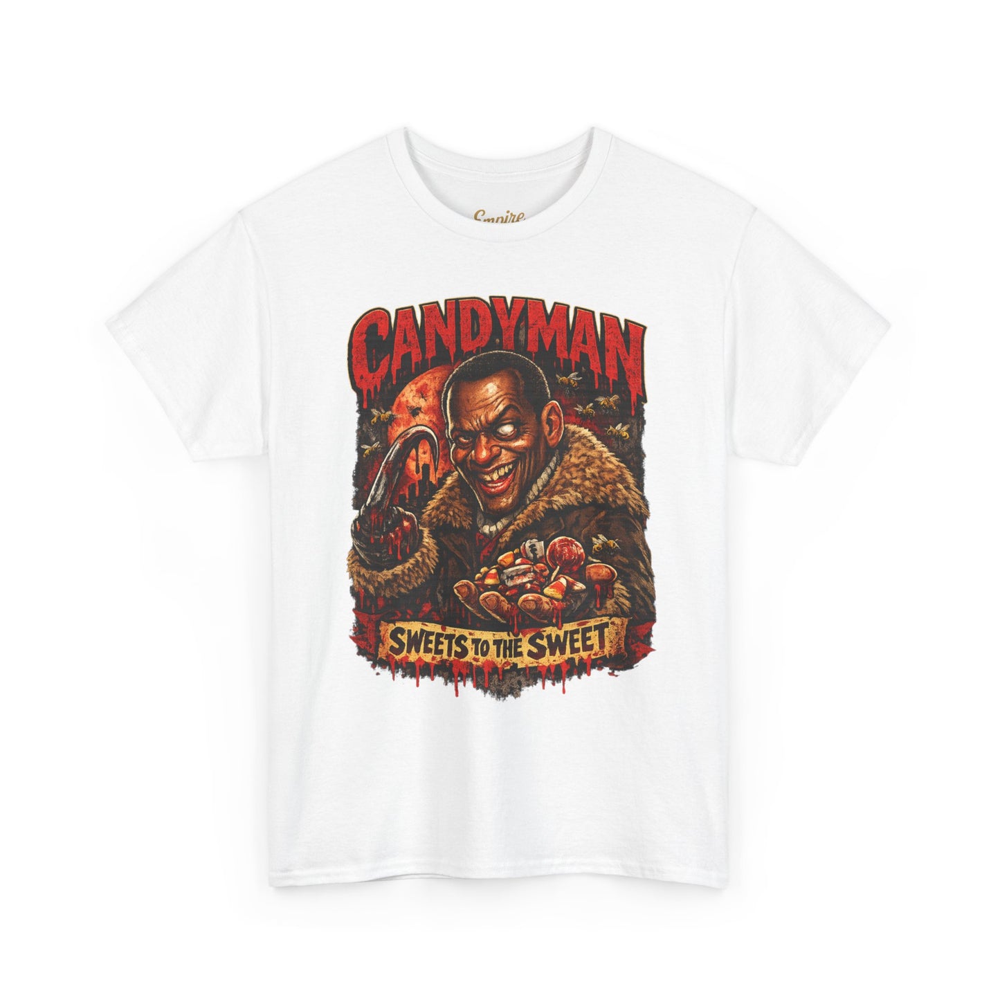 Horror Movie Candyman Graphic Tee — "Sweets to the Sweet" Retro Poster T-Shirt