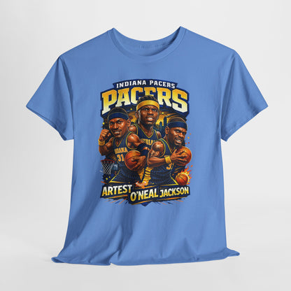 Indiana Pacers Vintage Players Graphic Tee — "Pacers" O'Neal & Jackson Tribute