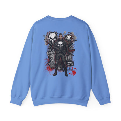 Punisher Graphic Crewneck Sweatshirt — Frank Castle Skull Design