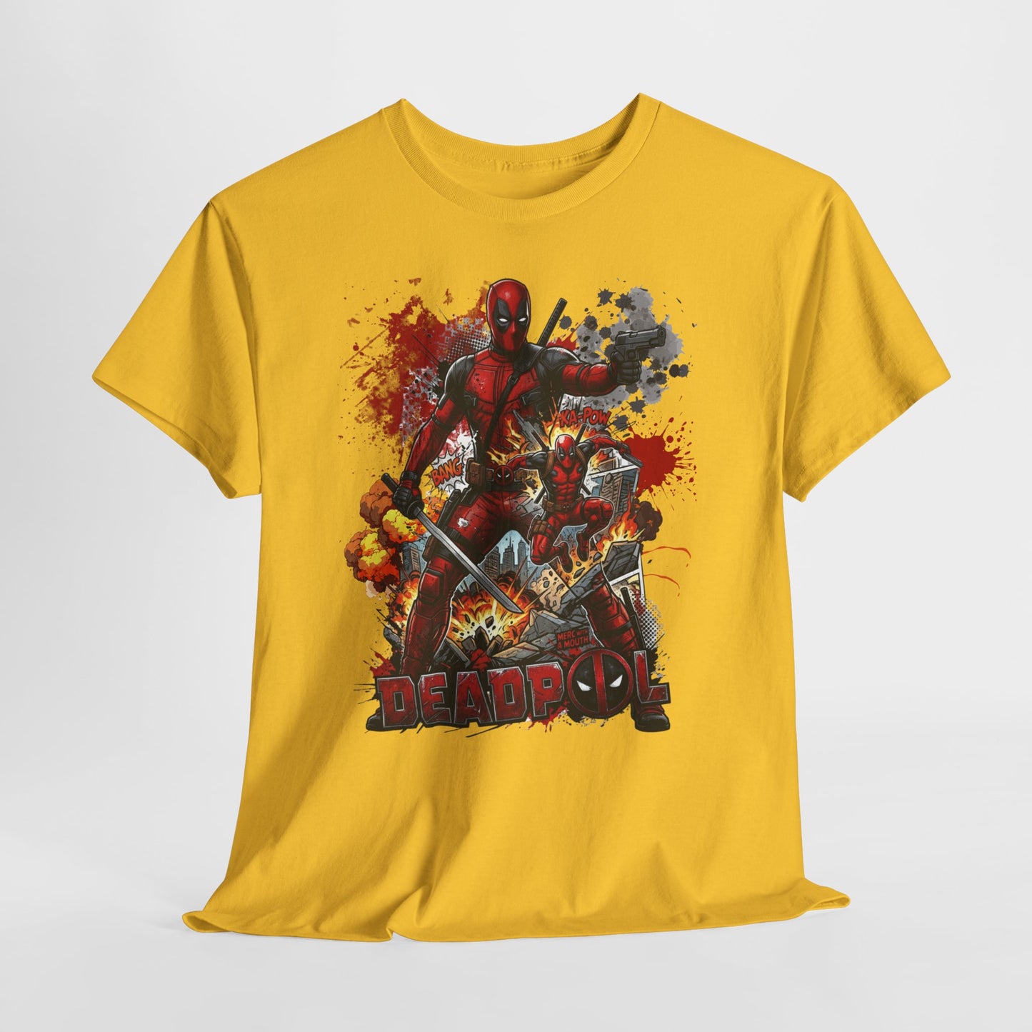 Deadpool Graphic Tee — Comic Action Superhero T‑Shirt