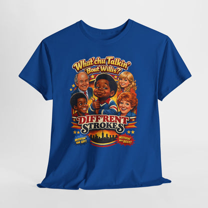 Different Strokes Retro TV Tee — "Whatchu Talkin' 'Bout Willis?" Vintage Sitcom T-Shirt