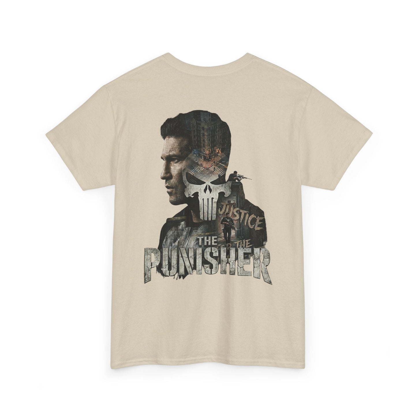 Punisher Graphic Tee — Skull Logo Front & The Punisher Portrait Back