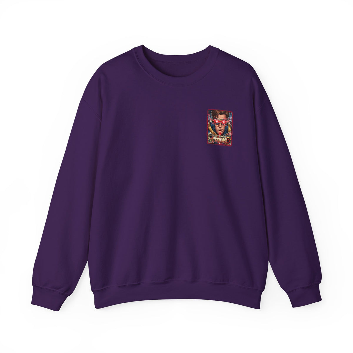 Cyclops Graphic Sweatshirt — Retro X‑Men Laser Portrait Crewneck