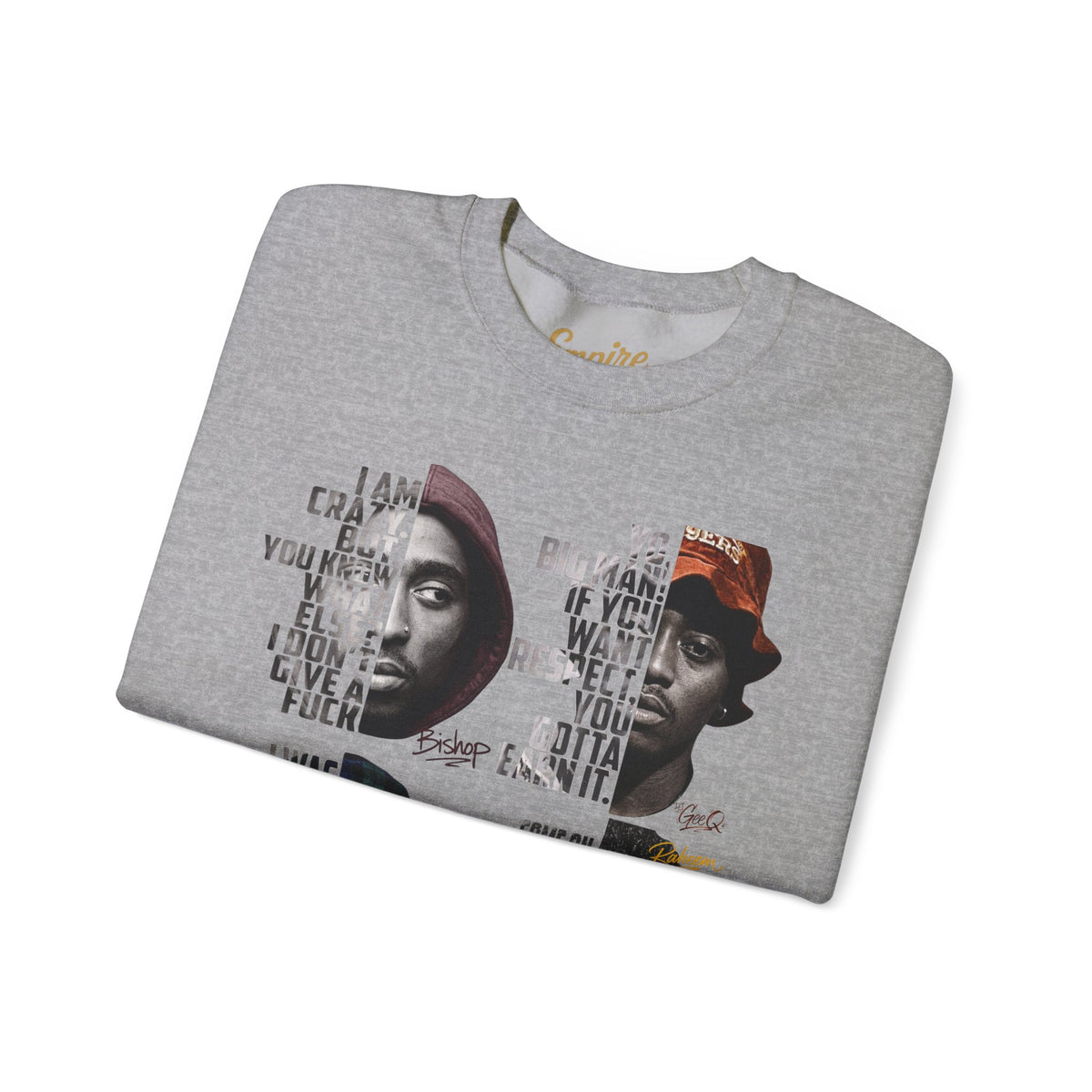 Wrecking Crew "Juice" Movie Legends Crewneck Sweatshirt — Collage Portraits & Lyrics