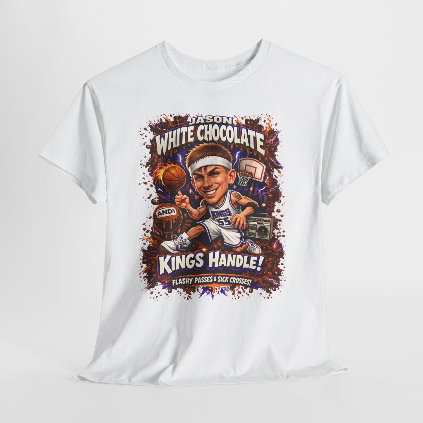 White Chocolate Kings Handle Basketball T-Shirt