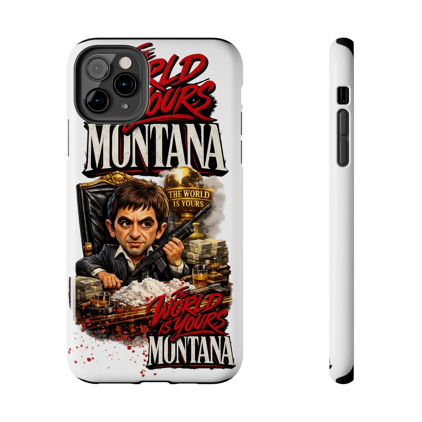 Tony Montana "The World Is Yours" Vintage Caricature Tough Phone Case