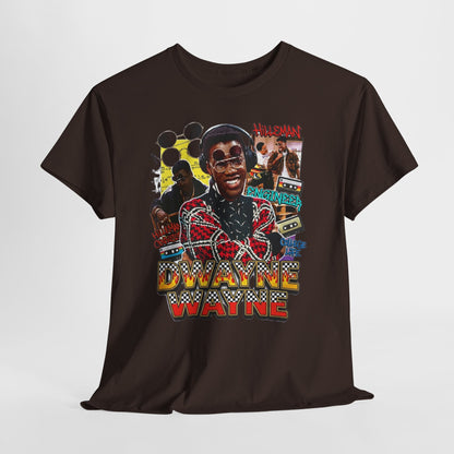 Retro A Different World Collage Graphic Tee — Dwayne Wayne Tribute Design