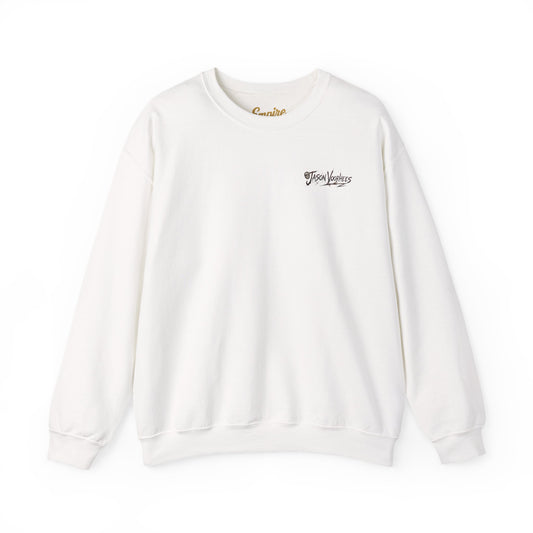 Jason Voorhees Mask Graphic with Quote Crewneck Sweatshirt