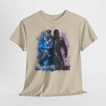 Mortal Kombat Sub-Zero & Noob Saibot Graphic Tee — Gamers' Retro Fighting Shirt