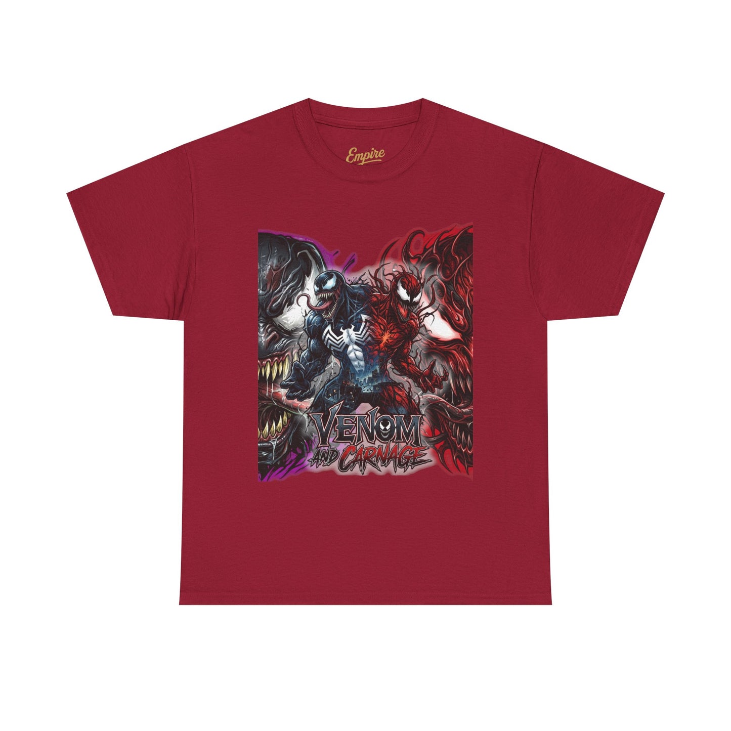 Venom vs Carnage Graphic Tee - Comic Movie Villains Shirt