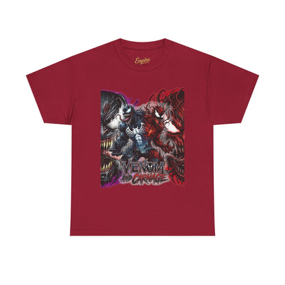 Venom vs Carnage Graphic Tee - Comic Movie Villains Shirt
