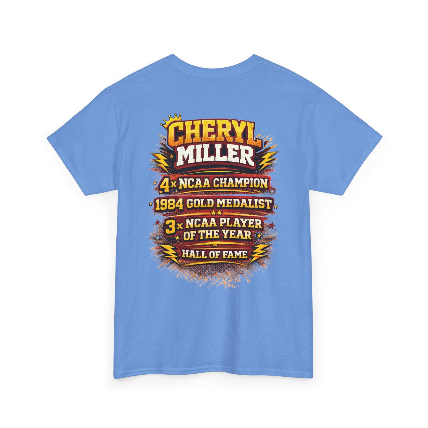 Legendary Cheryl Miller Basketball T-Shirt — 4x NCAA Champion, 1984 Gold Medalist