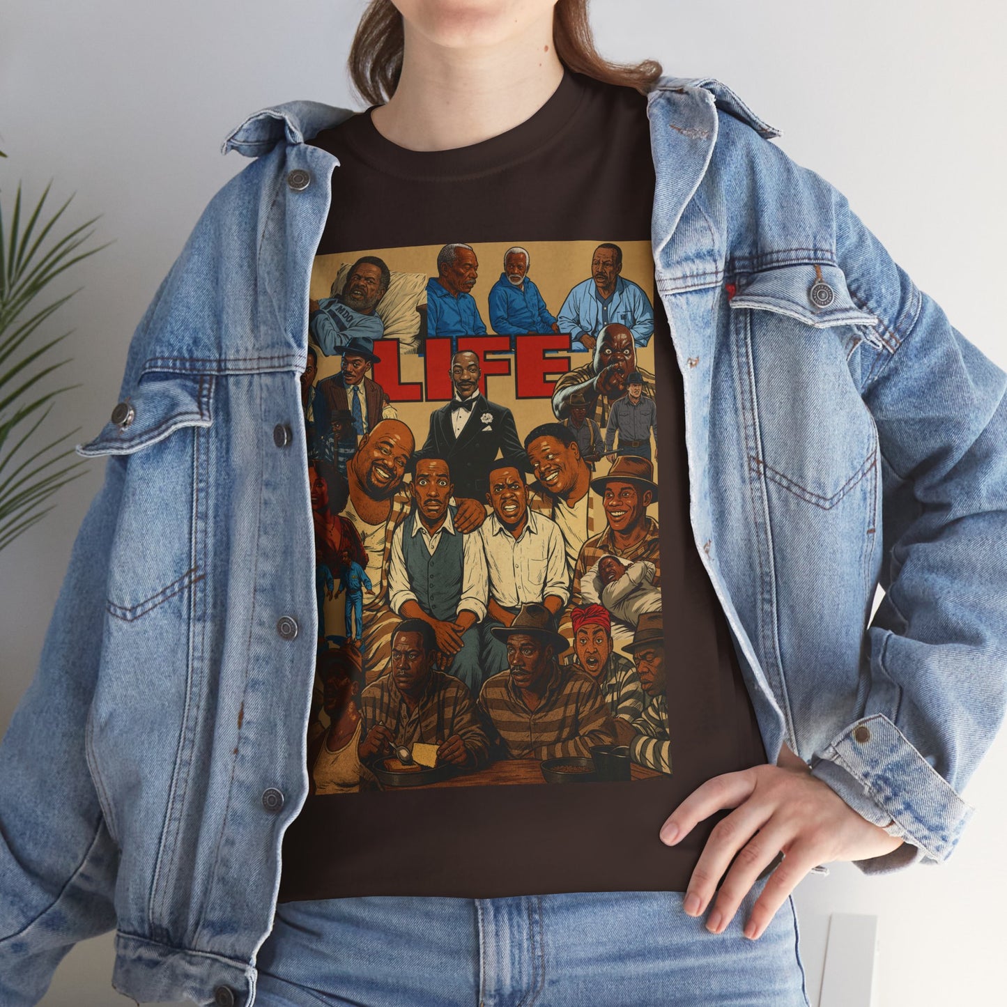 Retro Life Graphic Tee, Unisex Heavy Cotton T-Shirt, Vintage Style Shirt, Casual Wear, Unique Gift Idea