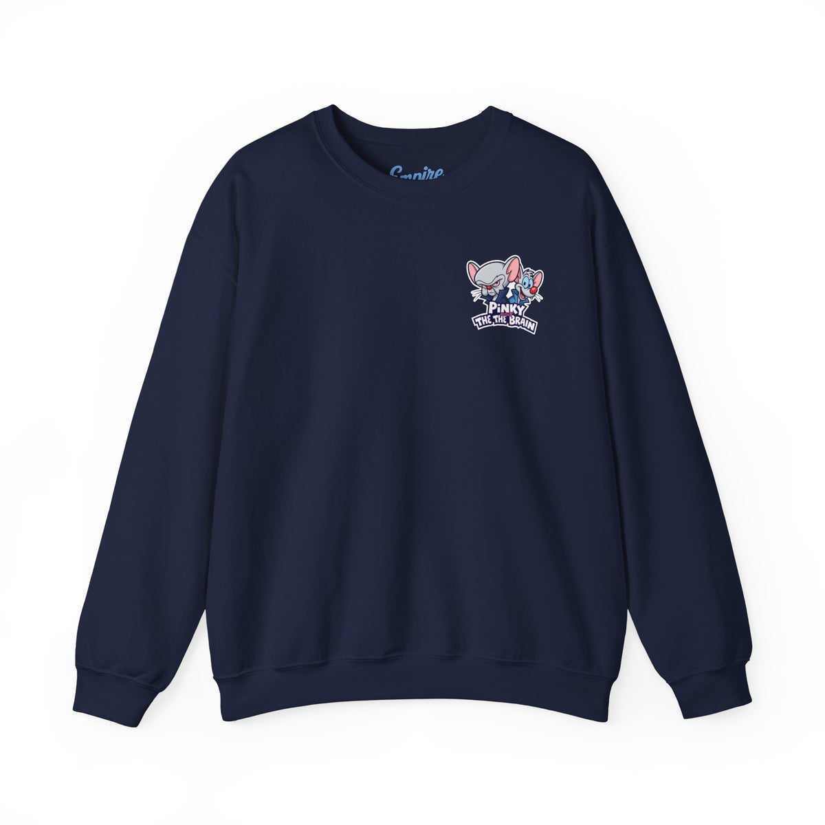 Pinky and the Brain Crewneck Sweatshirt - 'Time to Take Over the World' Graphic