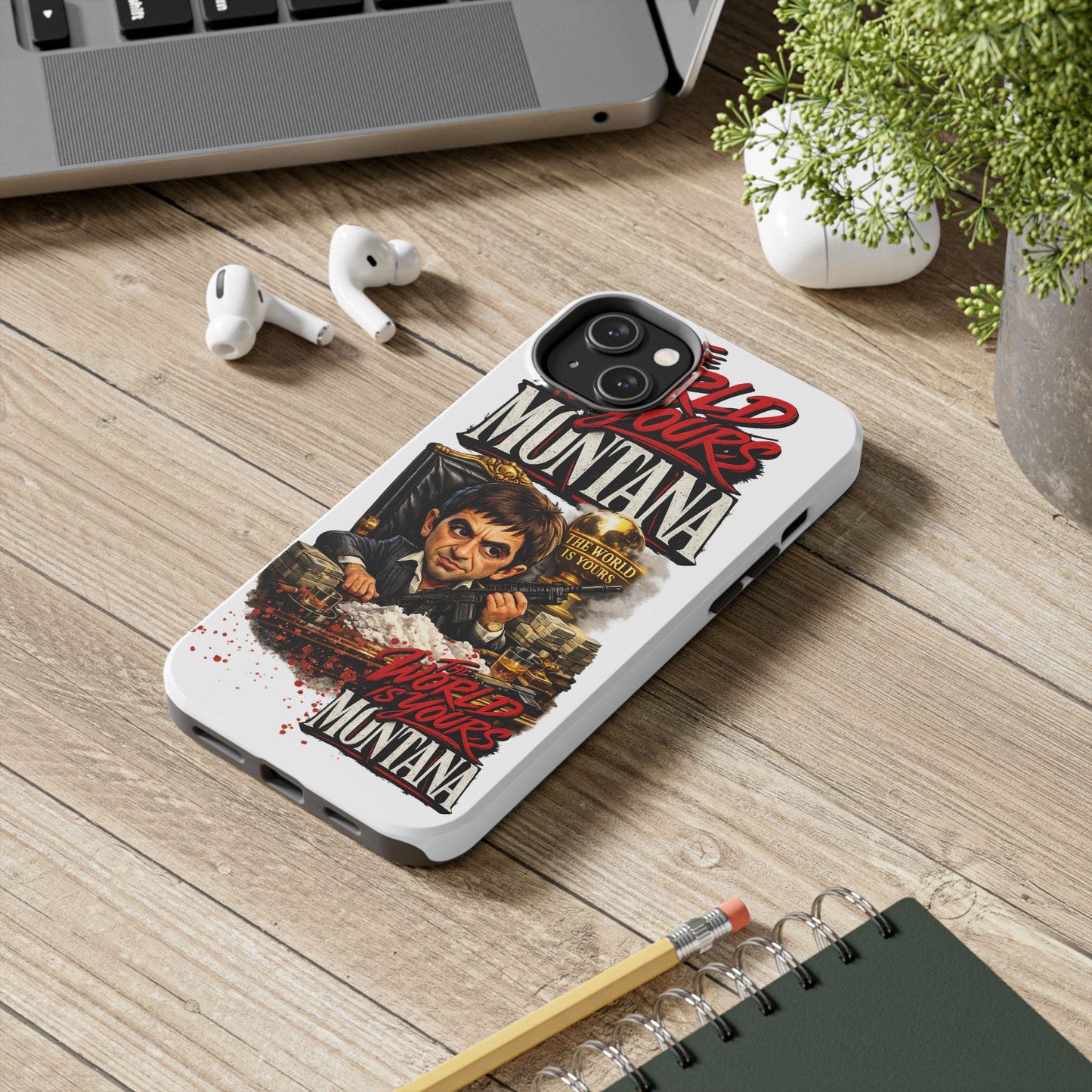 Tony Montana "The World Is Yours" Vintage Caricature Tough Phone Case
