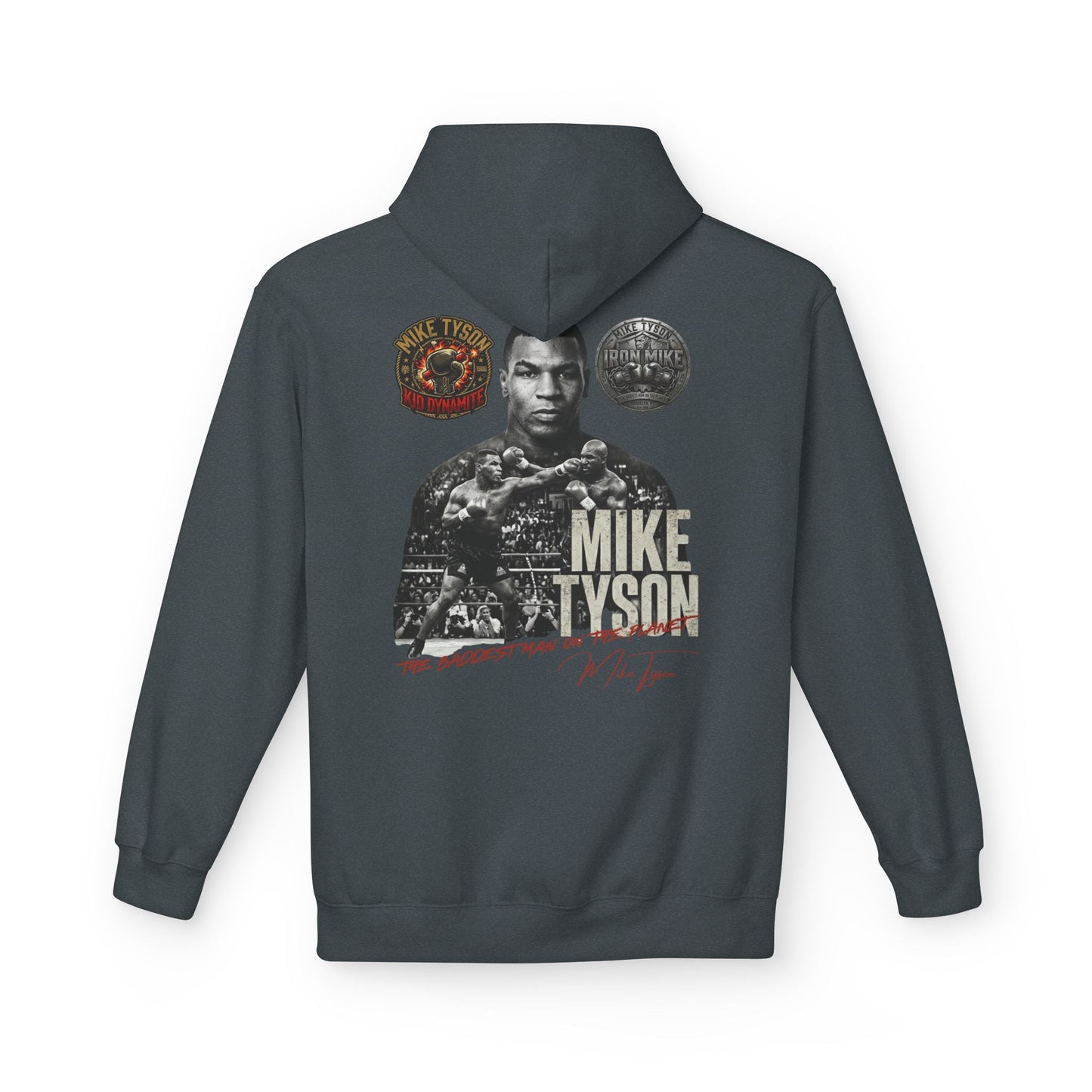 Mike Tyson "The Baddest Man on the Planet" Vintage Graphic Hoodie