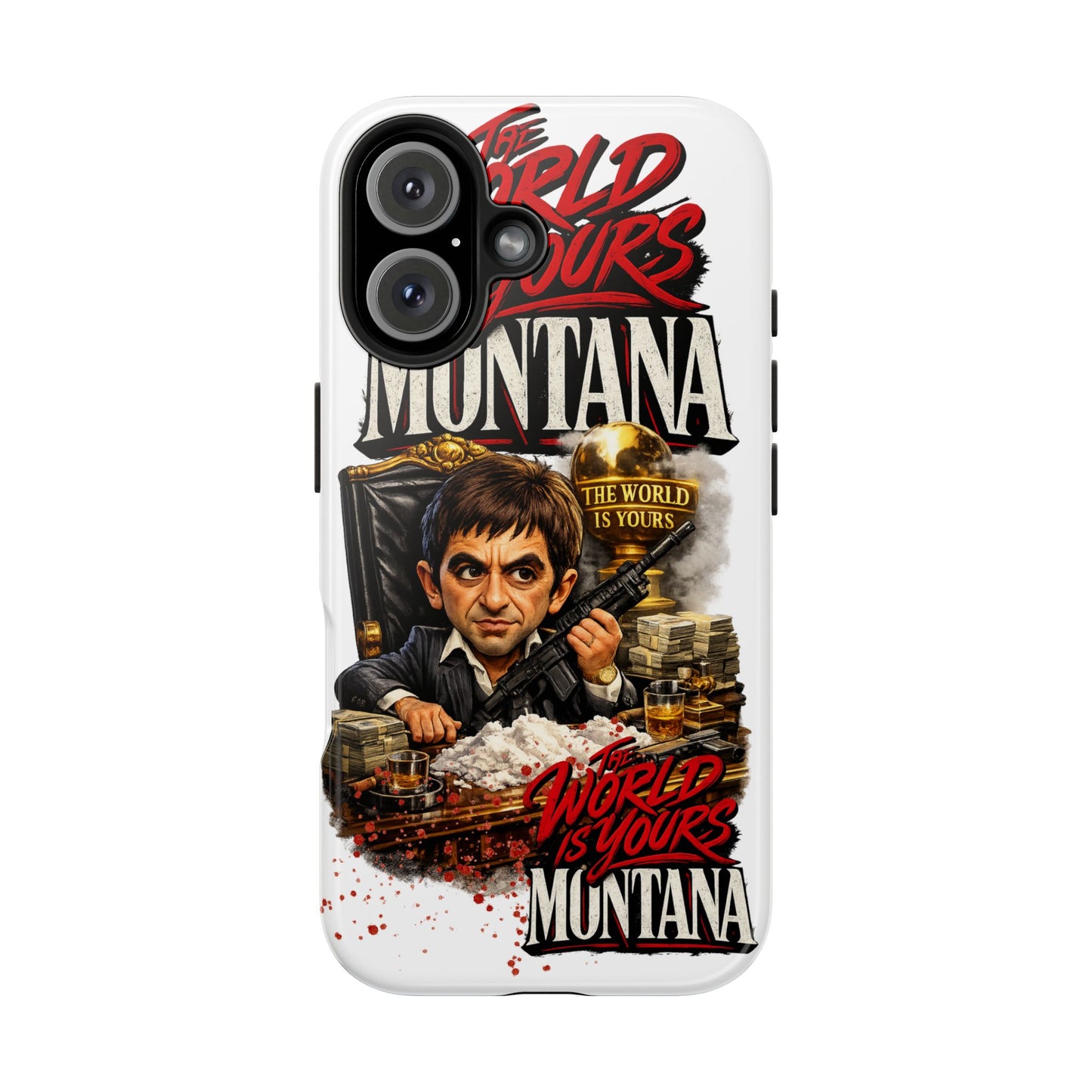 Tony Montana "The World Is Yours" Vintage Caricature Tough Phone Case