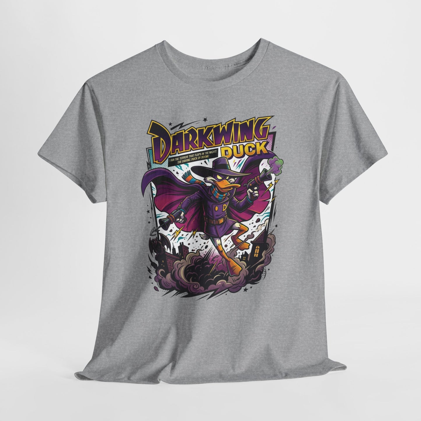 Darkwing Duck Graphic Tee — Retro Cartoon Superhero Shirt