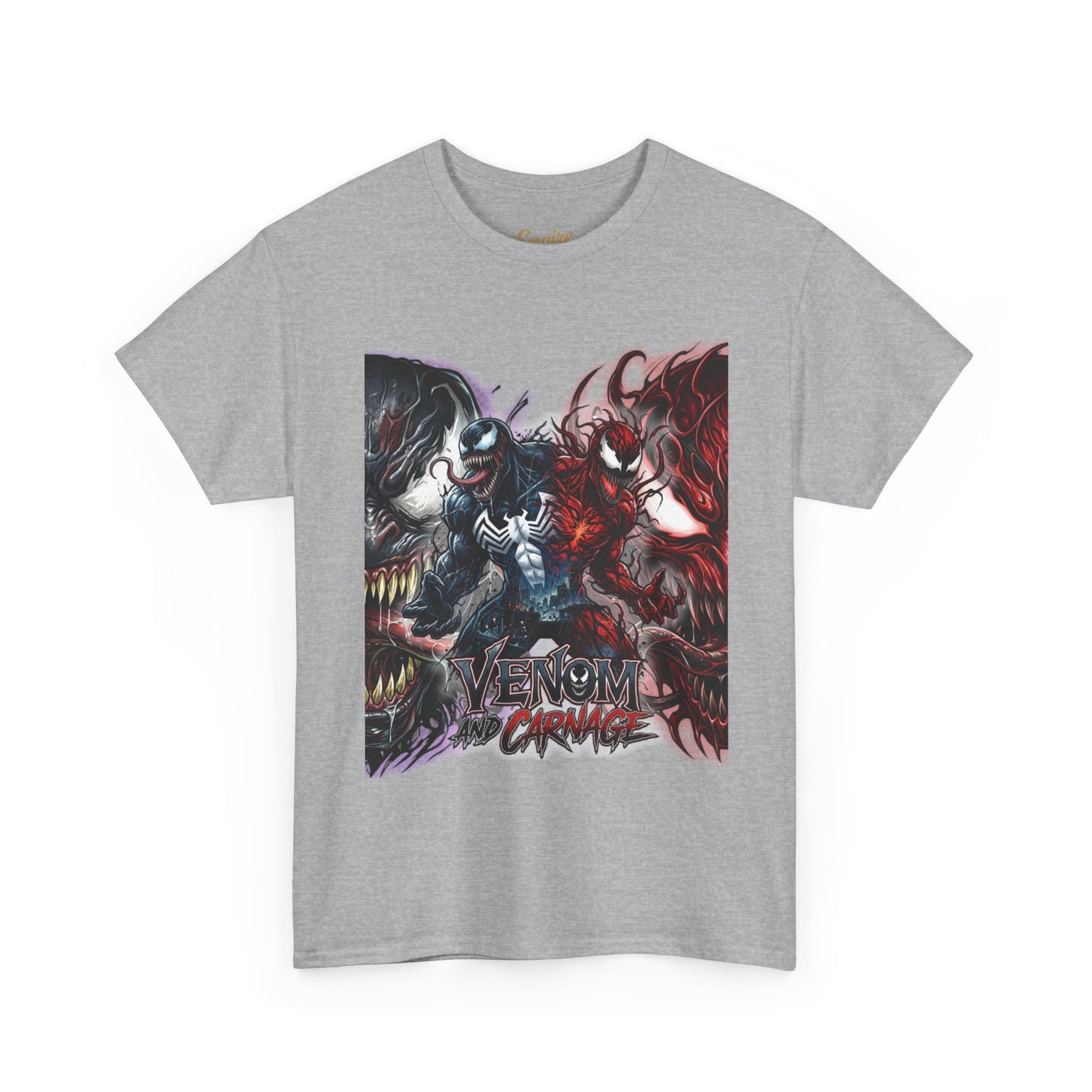 Venom vs Carnage Graphic Tee - Comic Movie Villains Shirt