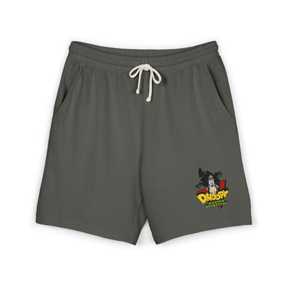 Lightweight Fleece Sweat Shorts with Vintage Surf Logo