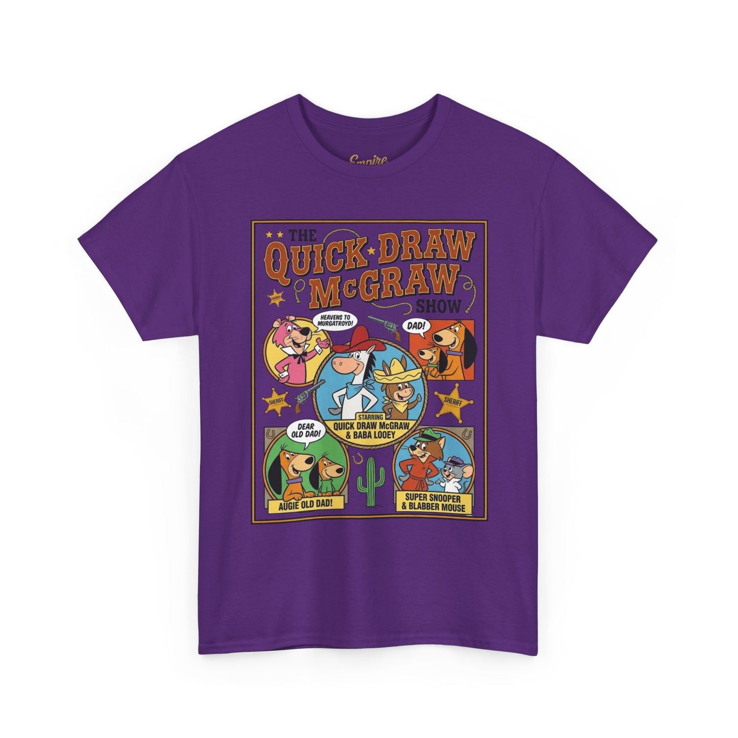 Quick Draw McGraw Retro Cartoon T‑Shirt