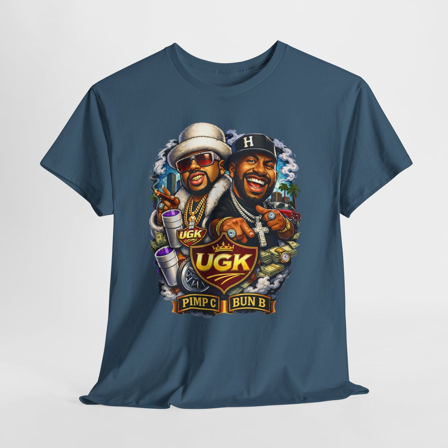 UGK Pimp & Bun B Graphic T-Shirt — Retro Hip Hop Tribute Tee